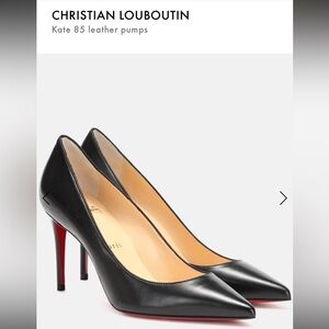 Christian Louboutin Kate 85mm black leather heels (36/6)
